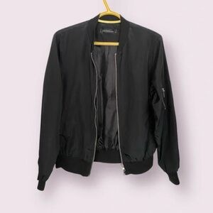 Black Bomber Jacket